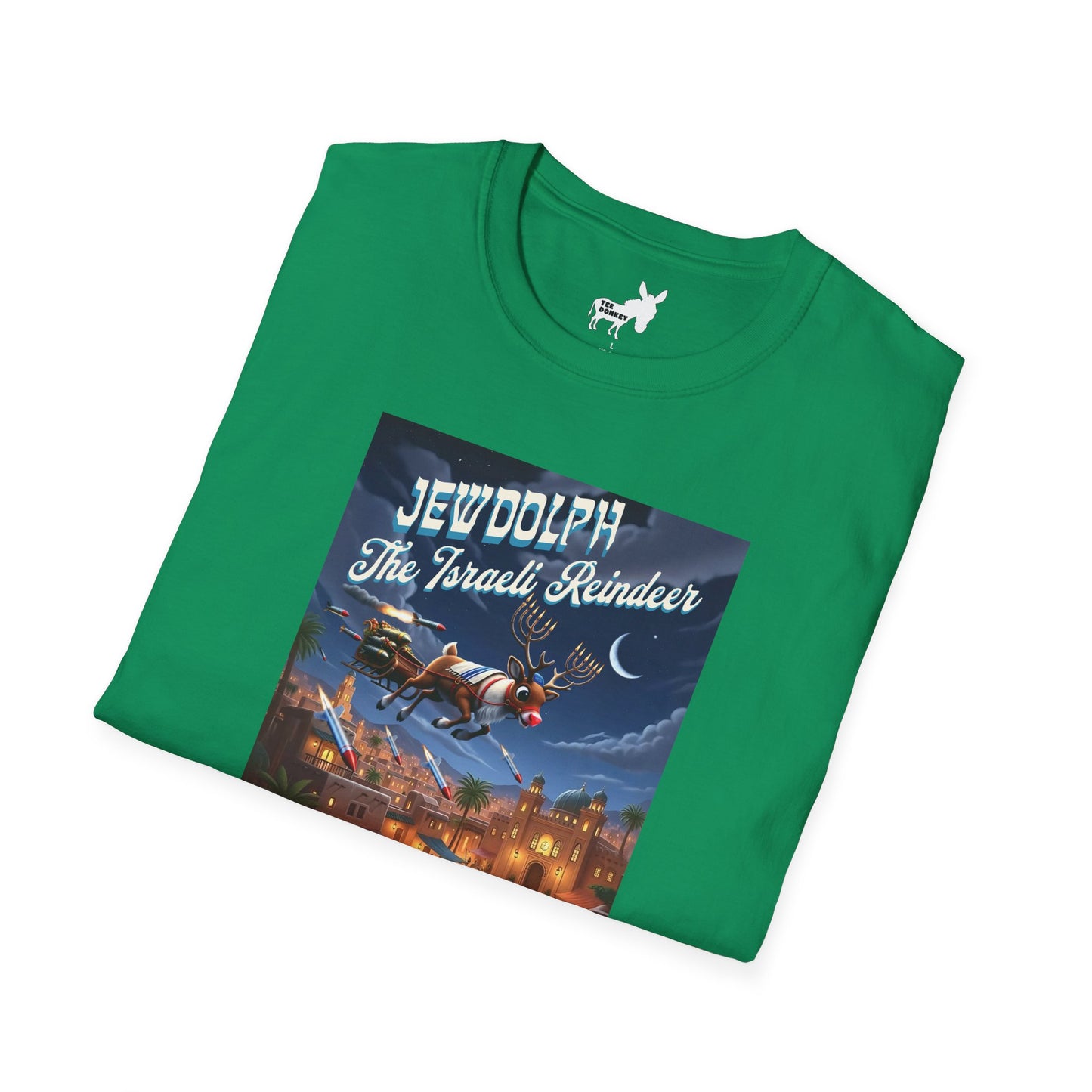 JEWDOLPH THE ISRAELI REINDEER T-Shirt