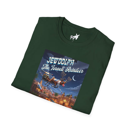 JEWDOLPH THE ISRAELI REINDEER T-Shirt