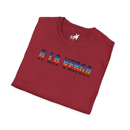 A LA VERGA - BLUE/RED - SERAPE - T-Shirt