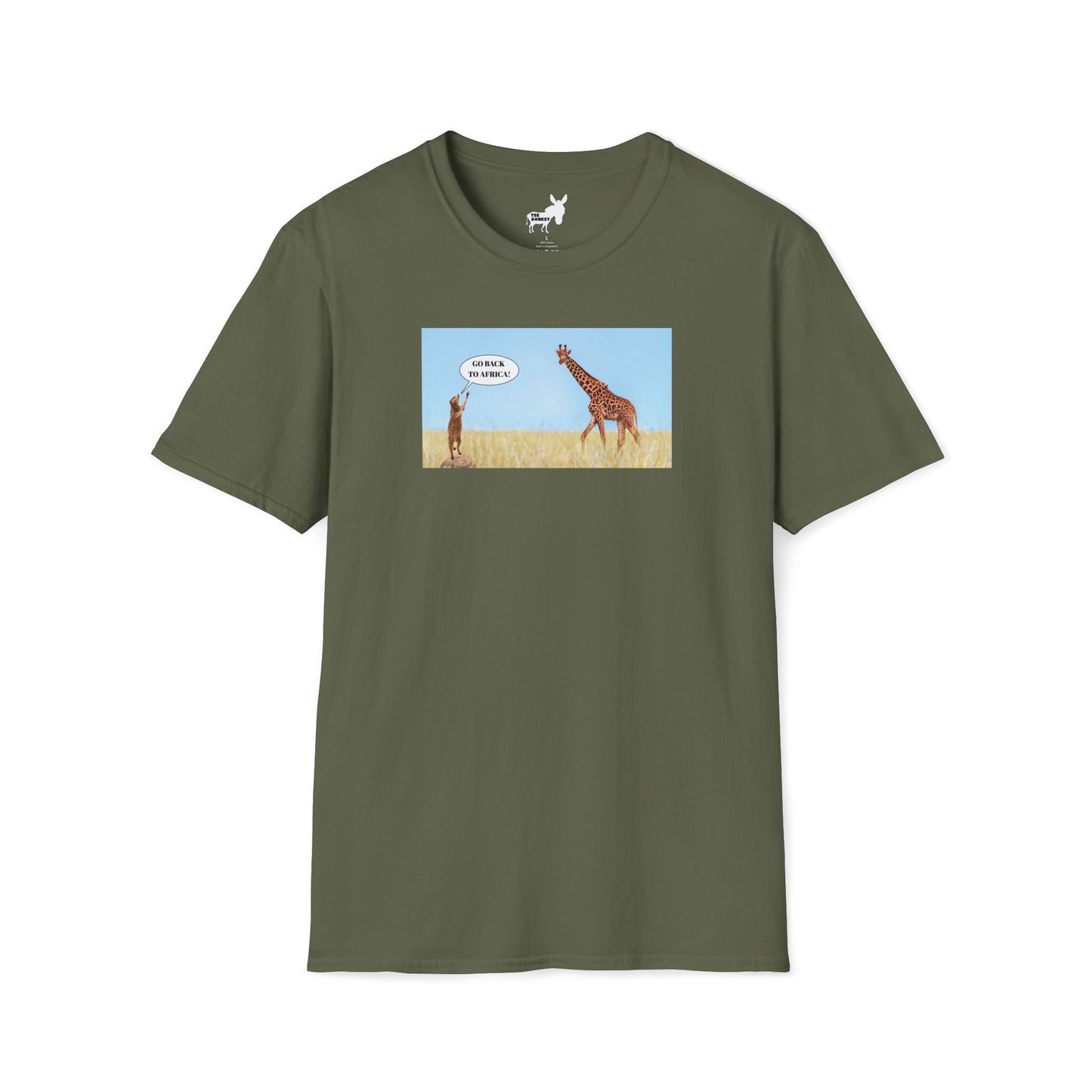 GO BACK TO AFRICA - MEERKAT & GIRAFFE  T-Shirt