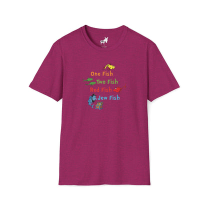 ONE FISH, TWO FISH, RED FISH, JEW FISH - T-Shirt