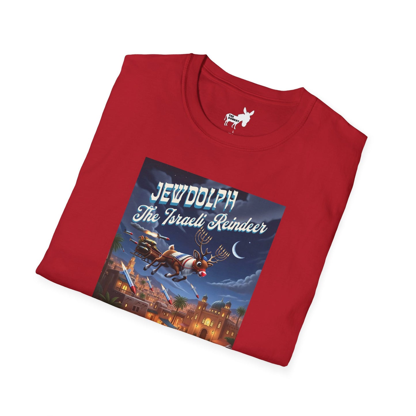 JEWDOLPH THE ISRAELI REINDEER T-Shirt