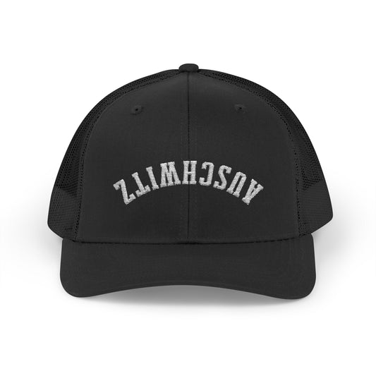 AUSCHWITZ Upside Down - Black - Trucker Snapback Hat