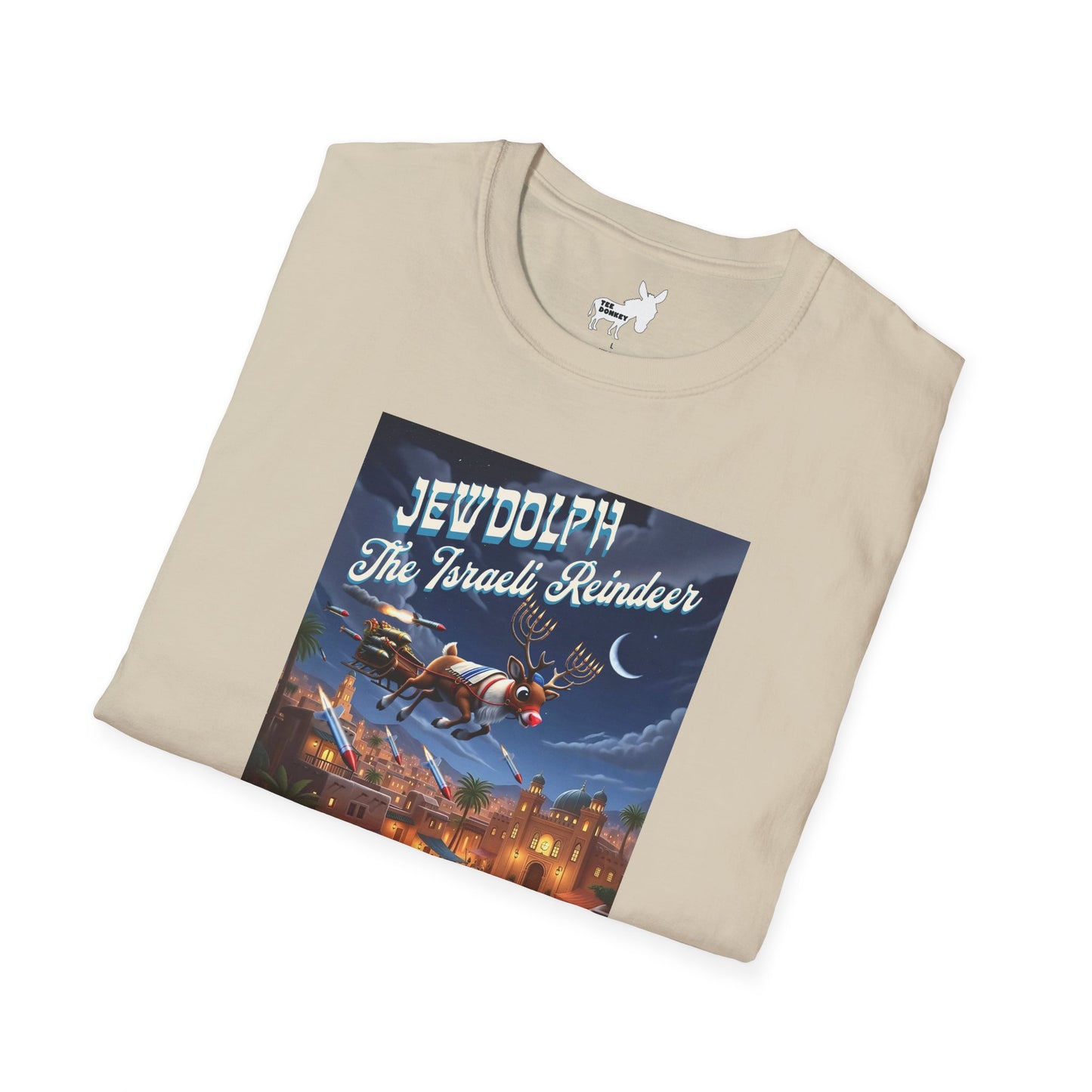 JEWDOLPH THE ISRAELI REINDEER T-Shirt
