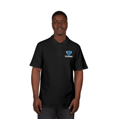 Embroidered Polo Shirt — Blue 'RPH' Crest with 'Auto Mall Apparel' Back