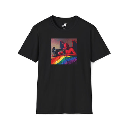 Satan Sews A Flag T-Shirt