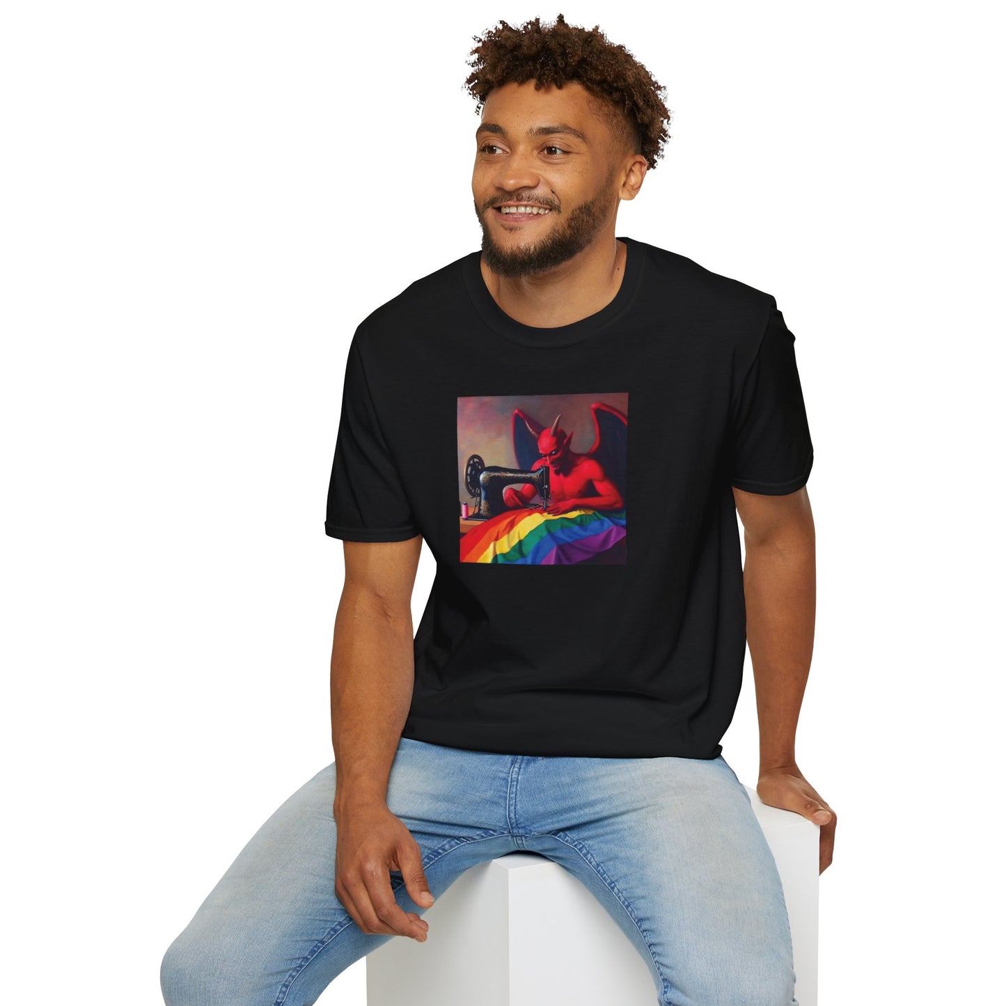 Satan Sews A Flag T-Shirt