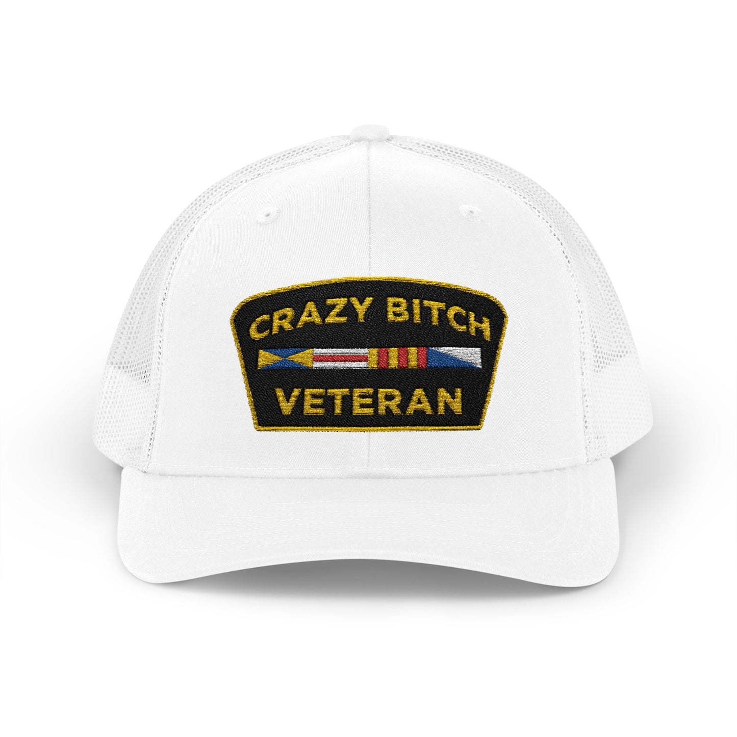 CRAZY BITCH VETERAN - Trucker Snapback Hat