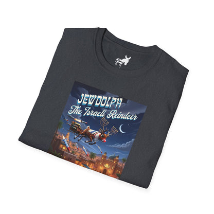 JEWDOLPH THE ISRAELI REINDEER T-Shirt