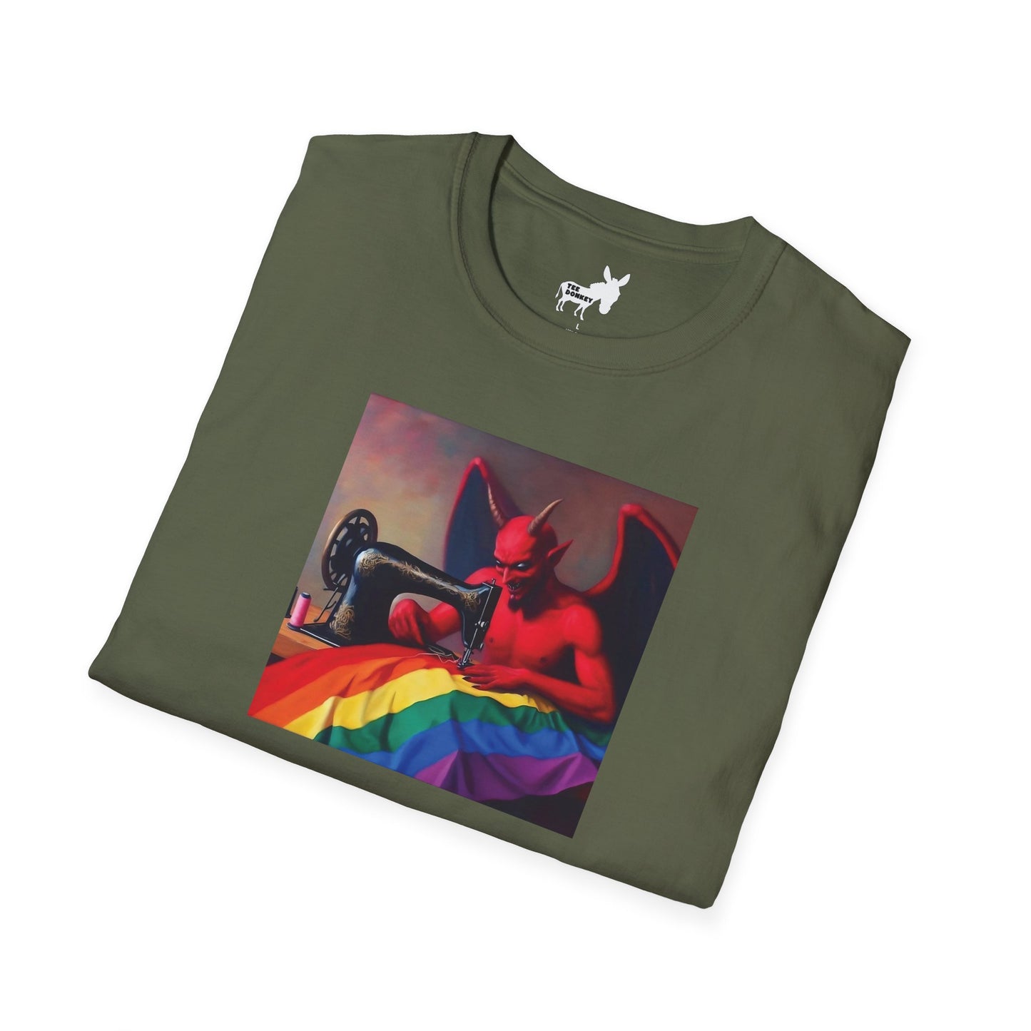 Satan Sews A Flag T-Shirt