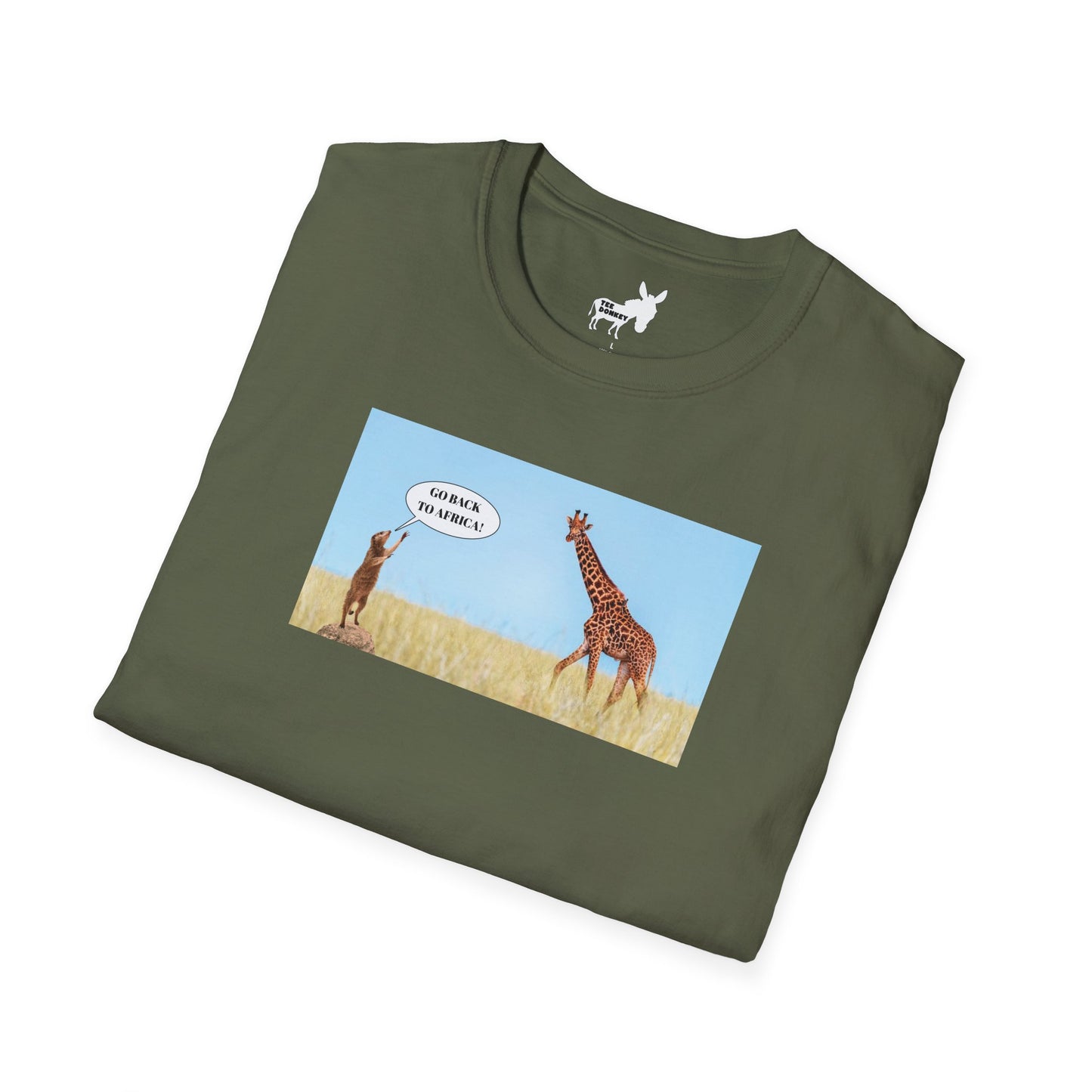 GO BACK TO AFRICA - MEERKAT & GIRAFFE  T-Shirt