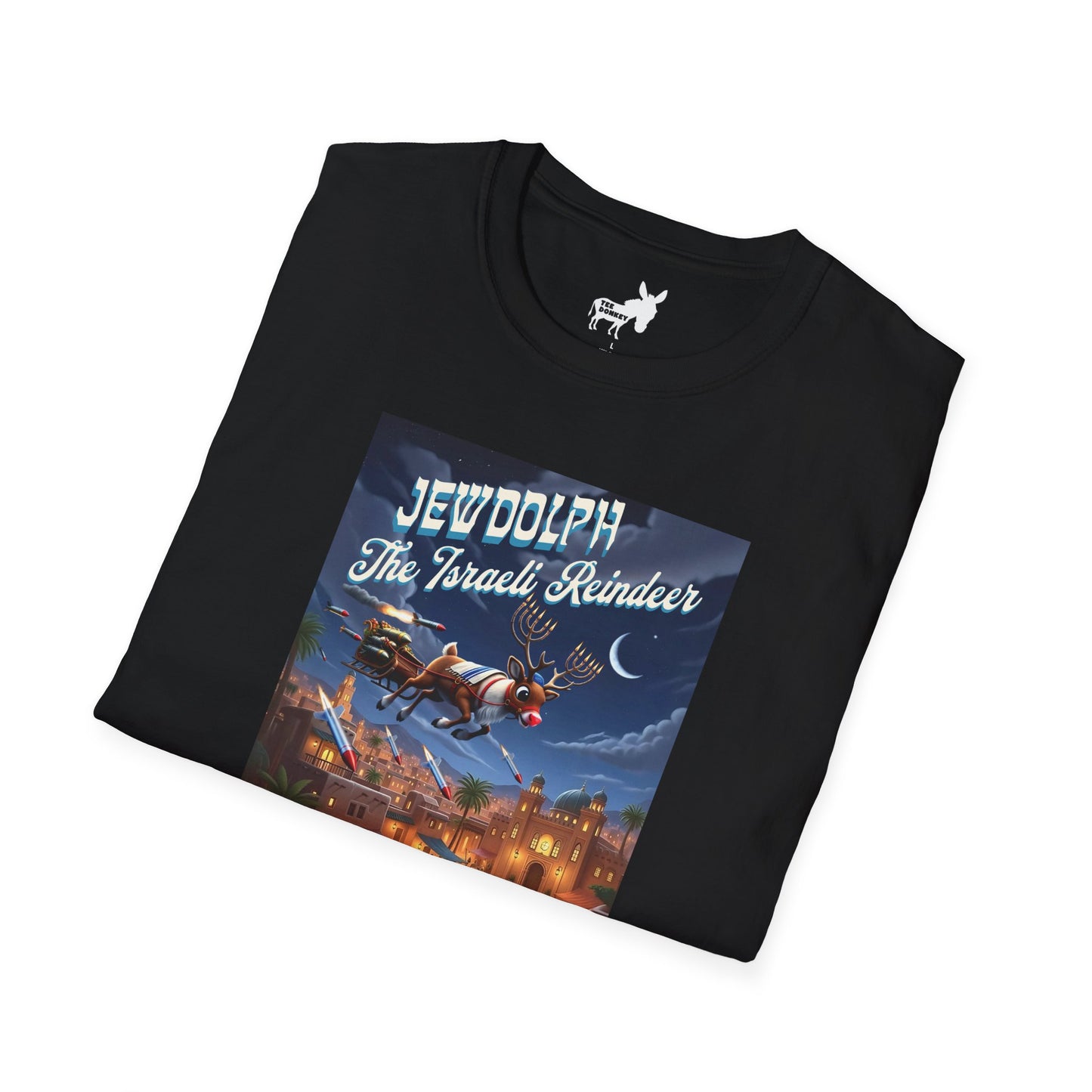 JEWDOLPH THE ISRAELI REINDEER T-Shirt