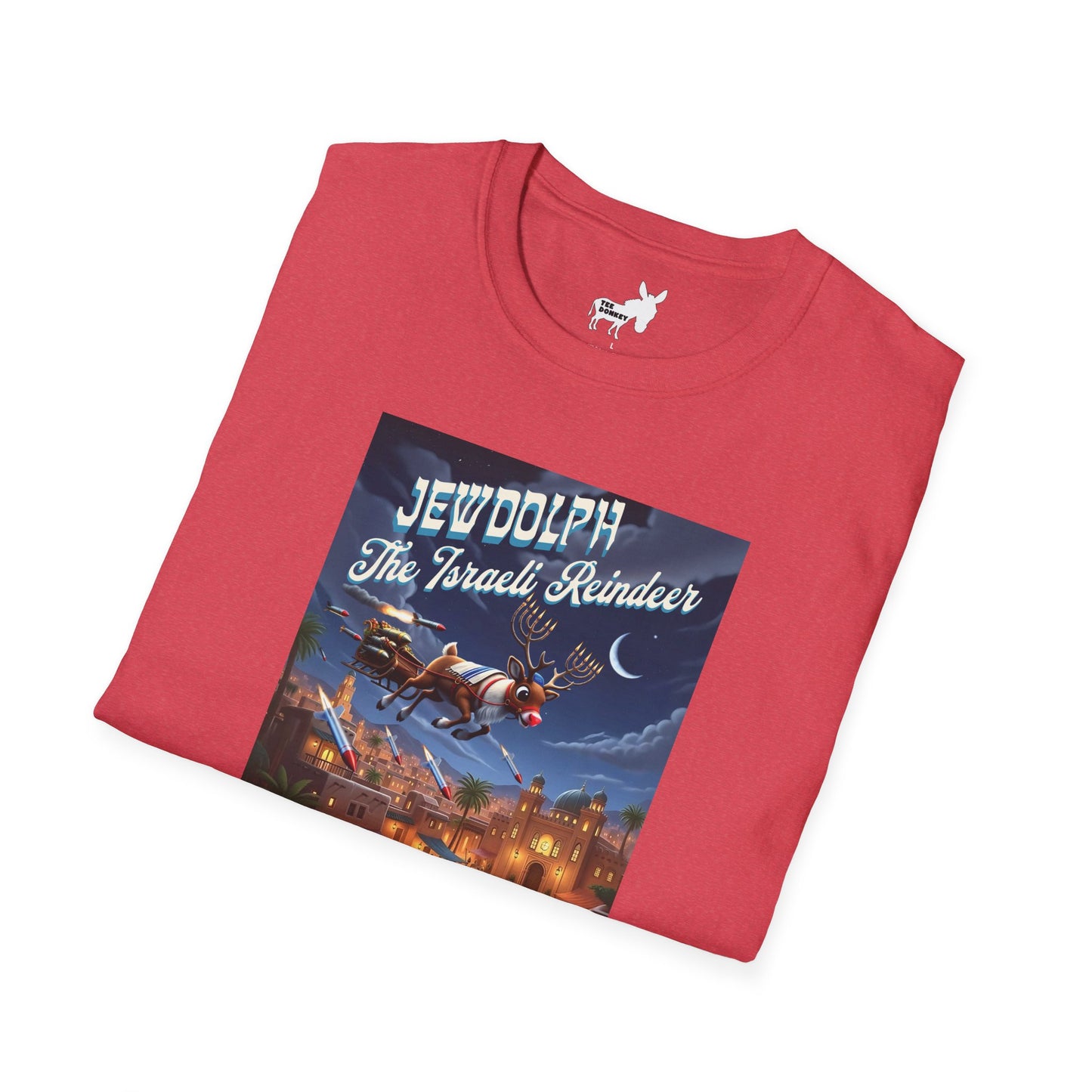 JEWDOLPH THE ISRAELI REINDEER T-Shirt