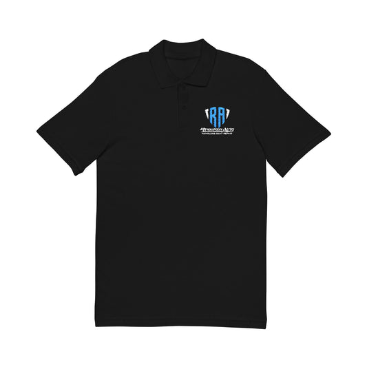 Embroidered Polo Shirt — Blue 'RPH' Crest with 'Auto Mall Apparel' Back