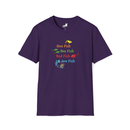 ONE FISH, TWO FISH, RED FISH, JEW FISH - T-Shirt