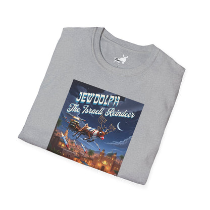 JEWDOLPH THE ISRAELI REINDEER T-Shirt