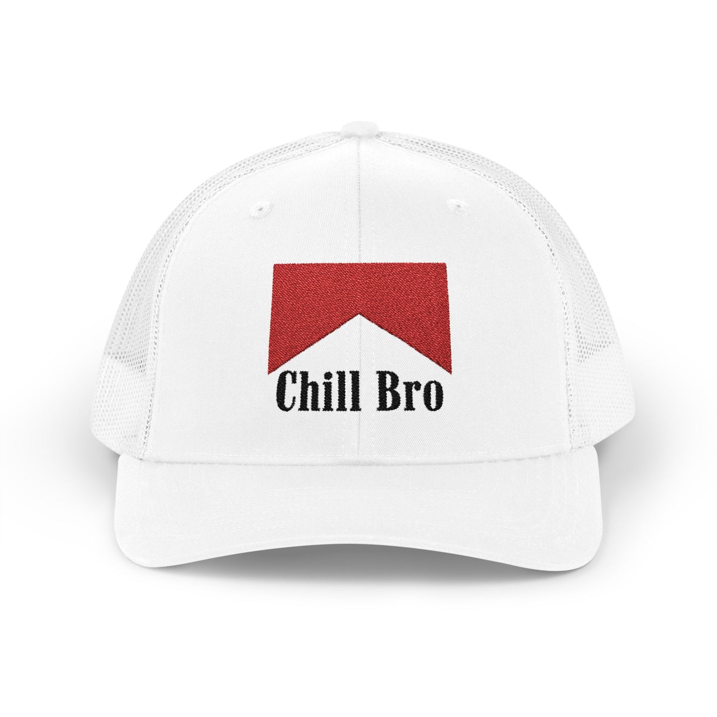 Chill Bro Trucker Snapback - White