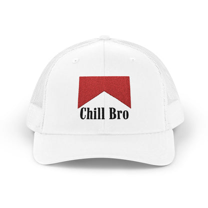 Chill Bro Trucker Snapback - White