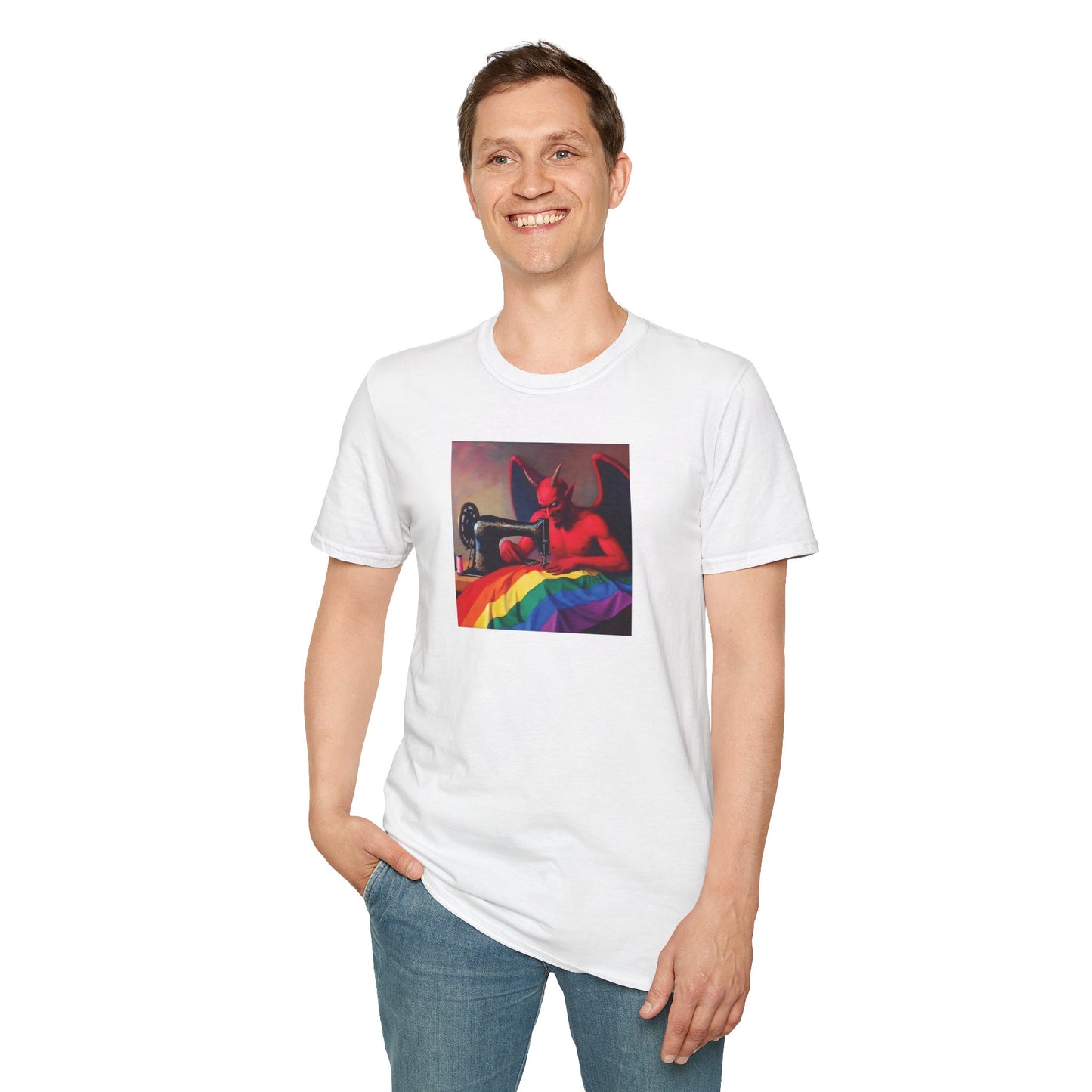 Satan Sews A Flag T-Shirt