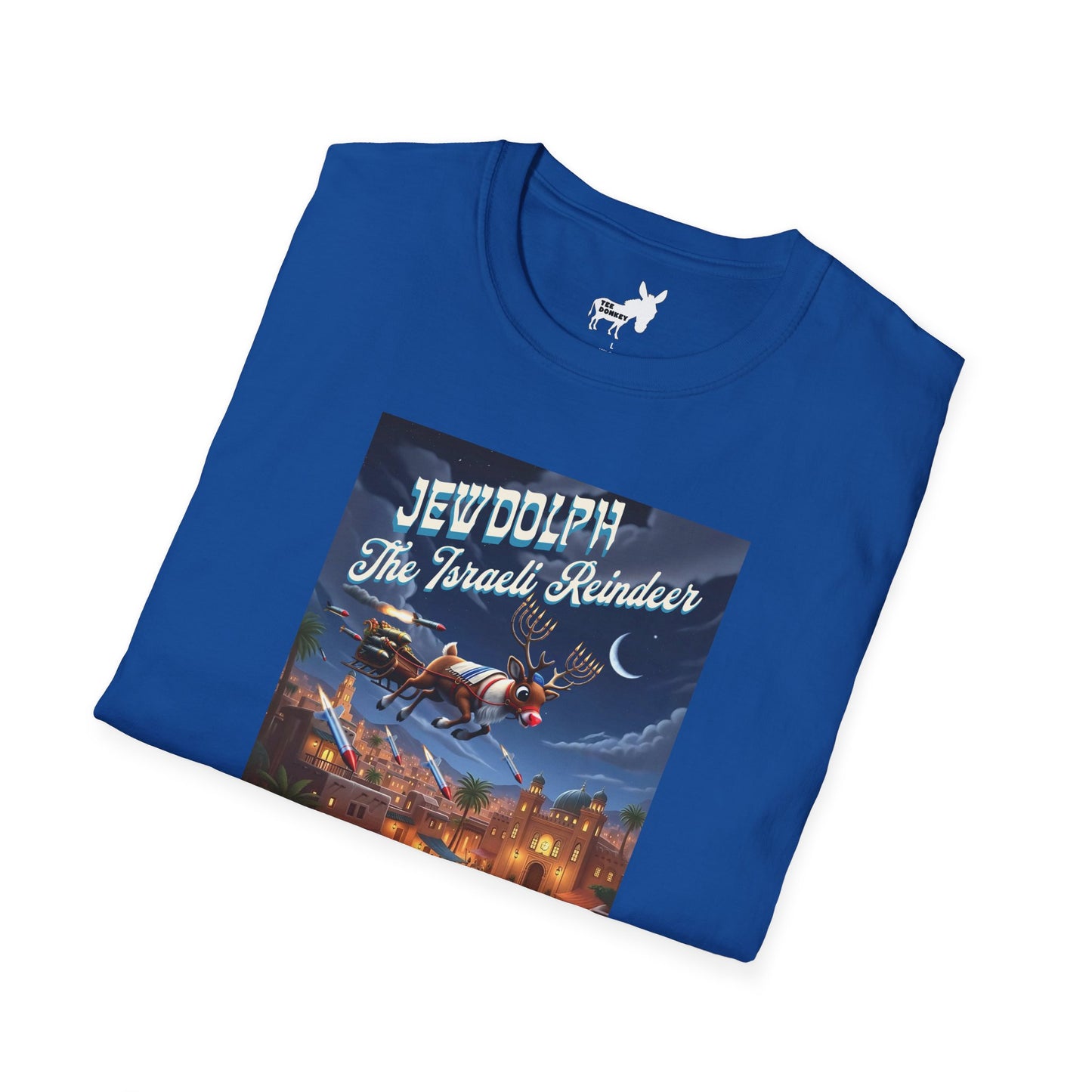 JEWDOLPH THE ISRAELI REINDEER T-Shirt