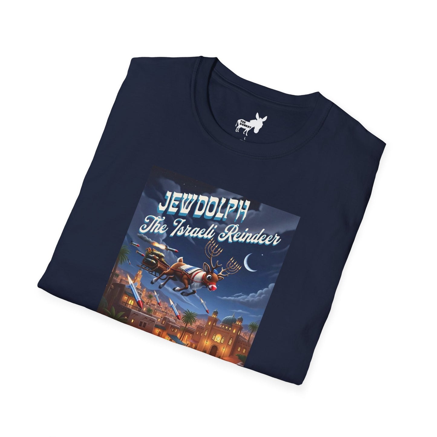 JEWDOLPH THE ISRAELI REINDEER T-Shirt