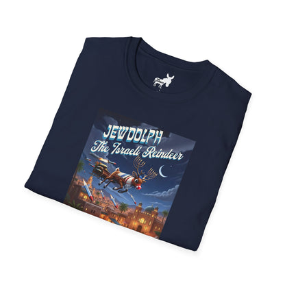 JEWDOLPH THE ISRAELI REINDEER T-Shirt