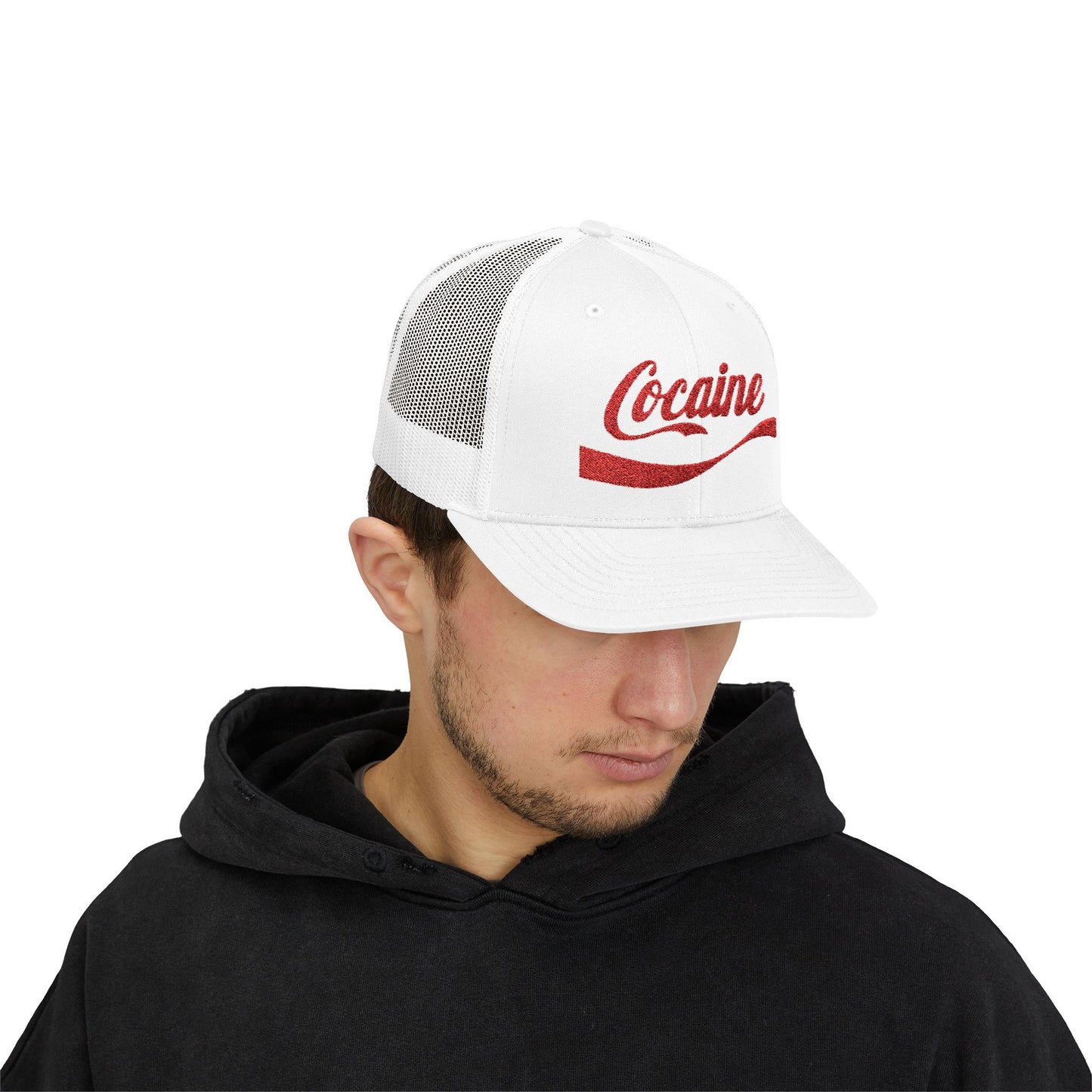 Cocaine - Trucker Snapback - White