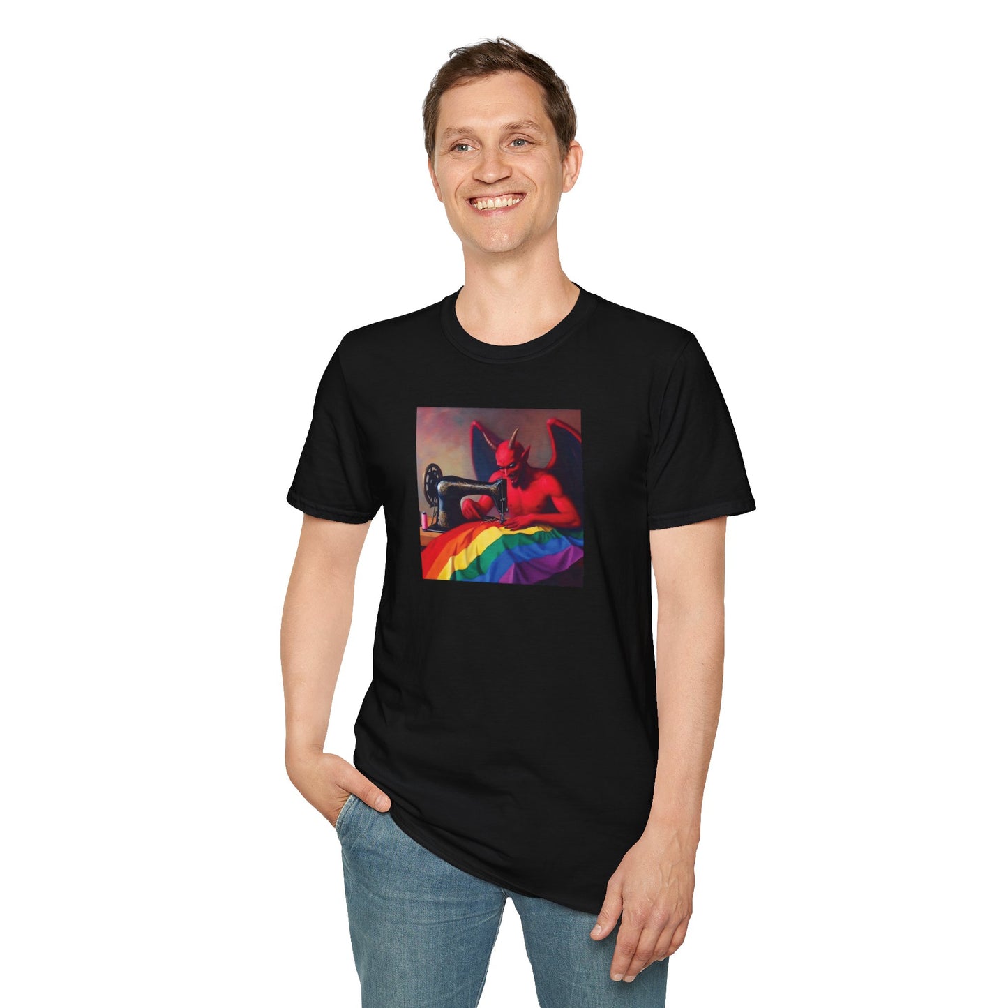 Satan Sews A Flag T-Shirt