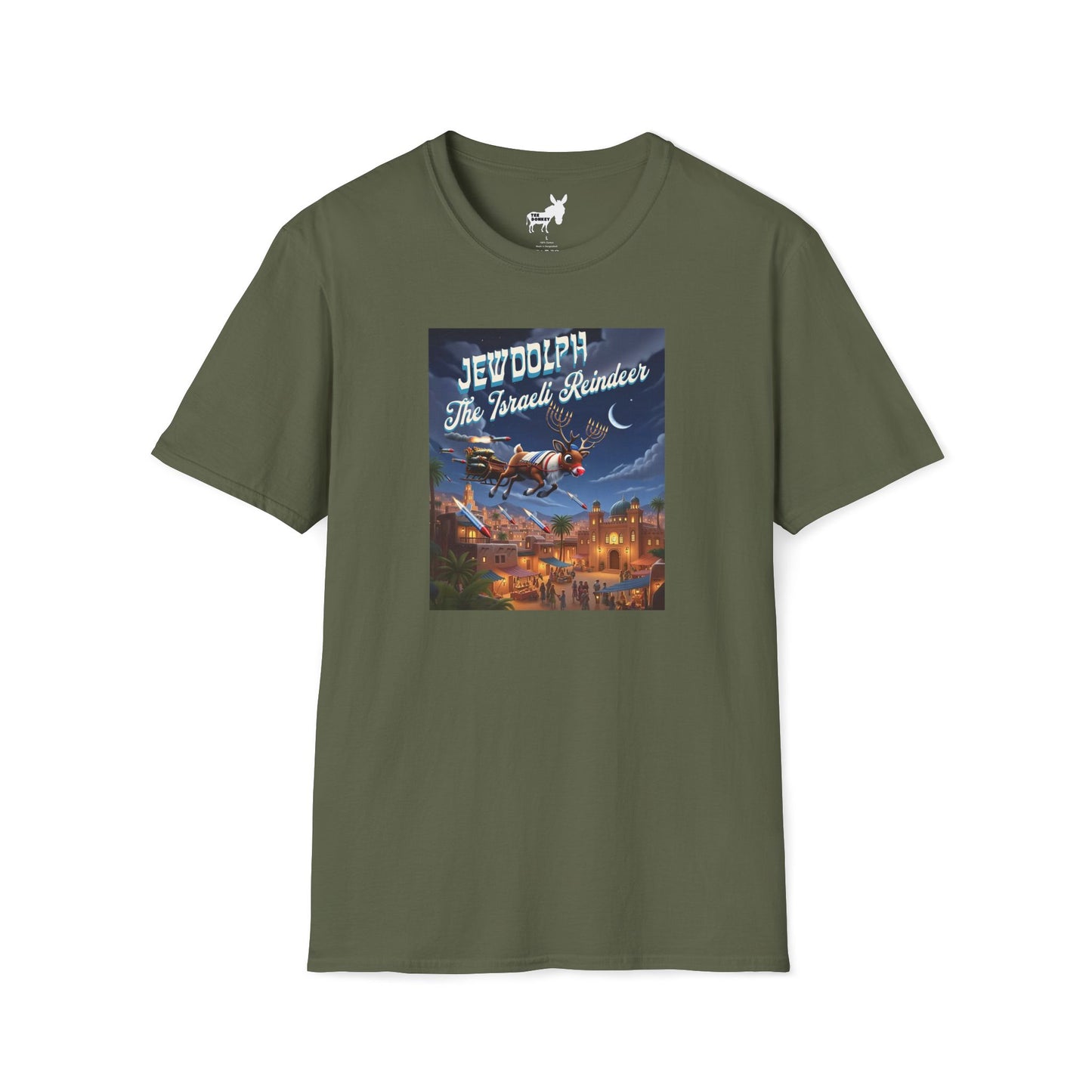 JEWDOLPH THE ISRAELI REINDEER T-Shirt