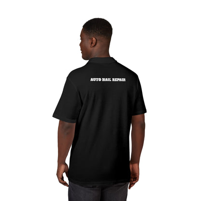 Embroidered Polo Shirt — Blue 'RPH' Crest with 'Auto Mall Apparel' Back